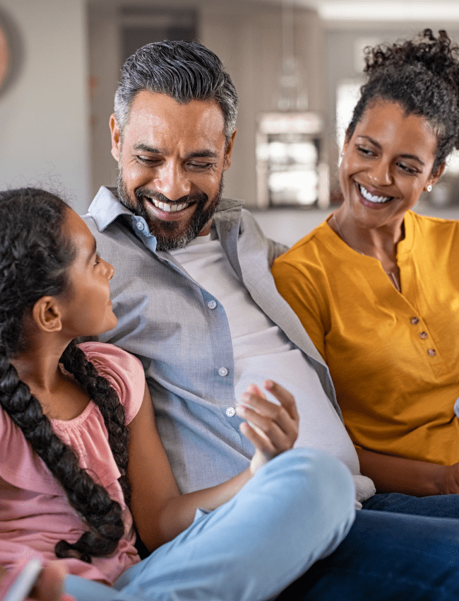 Family doing Online Family Therapy