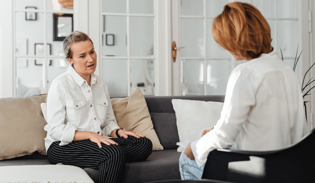 patient and her therapist